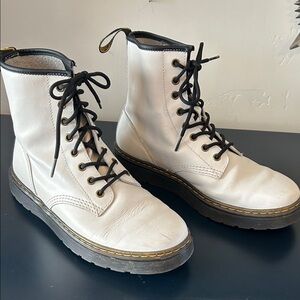 Dr. Martens White Combat Boots